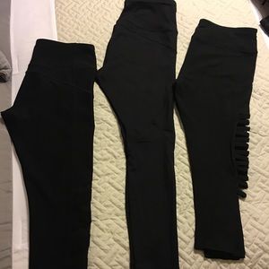 Black workout leggings S and M